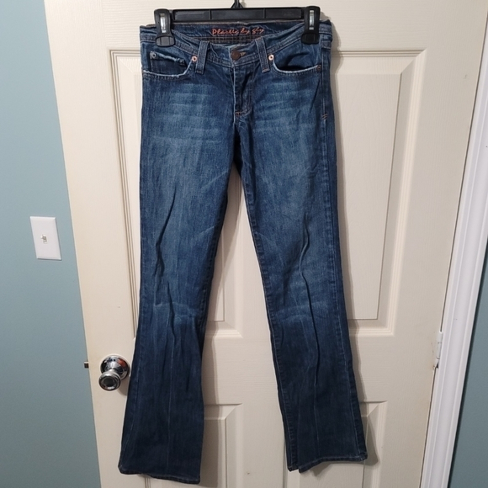 Plasitic By Gly‎ (Anthro) Made In USA Low-rise Bootcut Jeans Juniors Size 3 EUC